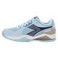 Women`s Blushield Torneo 3 Clay Tennis Shoes Corydalis Blue and Black Iris Footwear Diadora