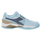 Women`s Blushield Torneo 3 Clay Tennis Shoes Corydalis Blue and Black Iris Footwear Diadora