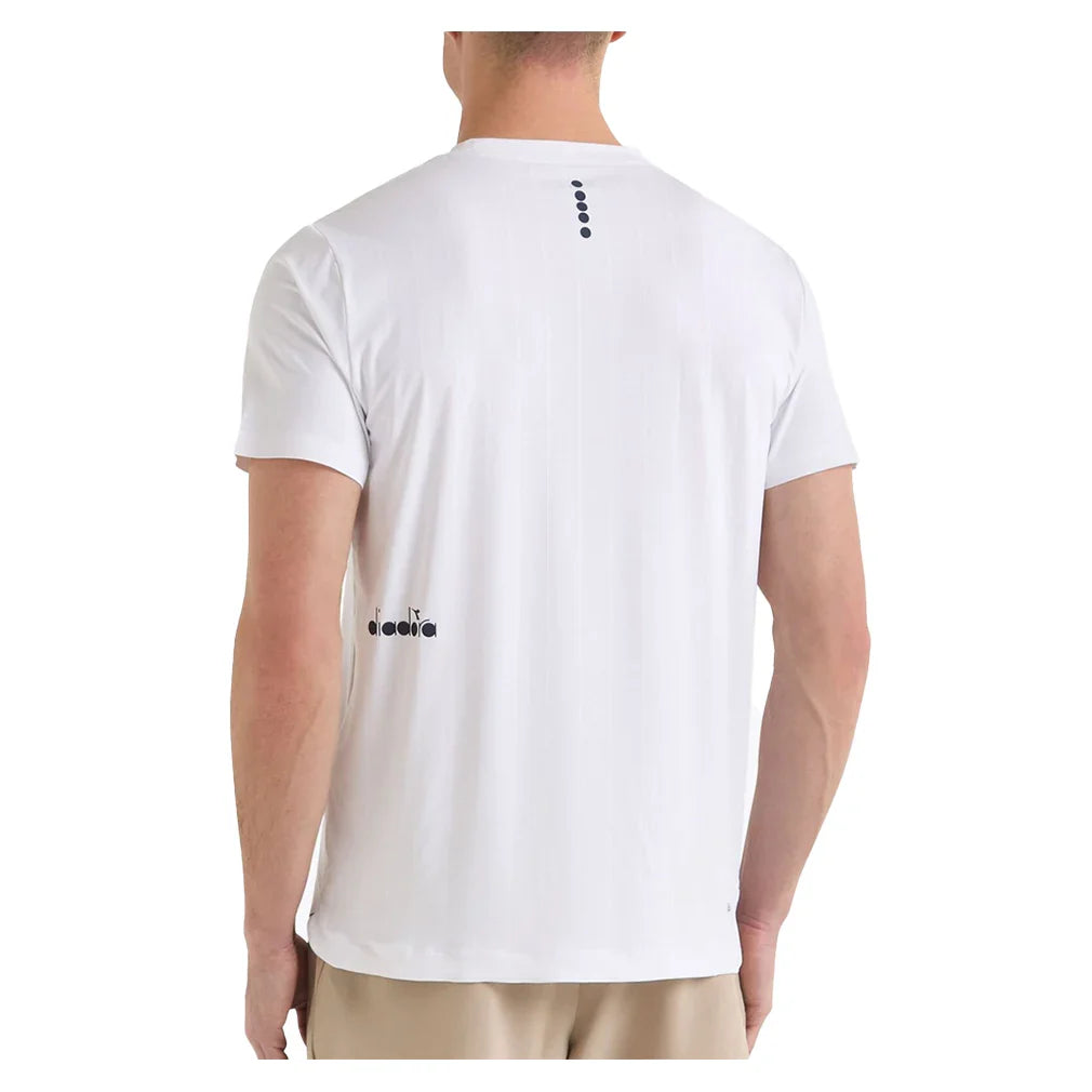 Men`s Icon Short Sleeve Tennis Top Apparel Diadora