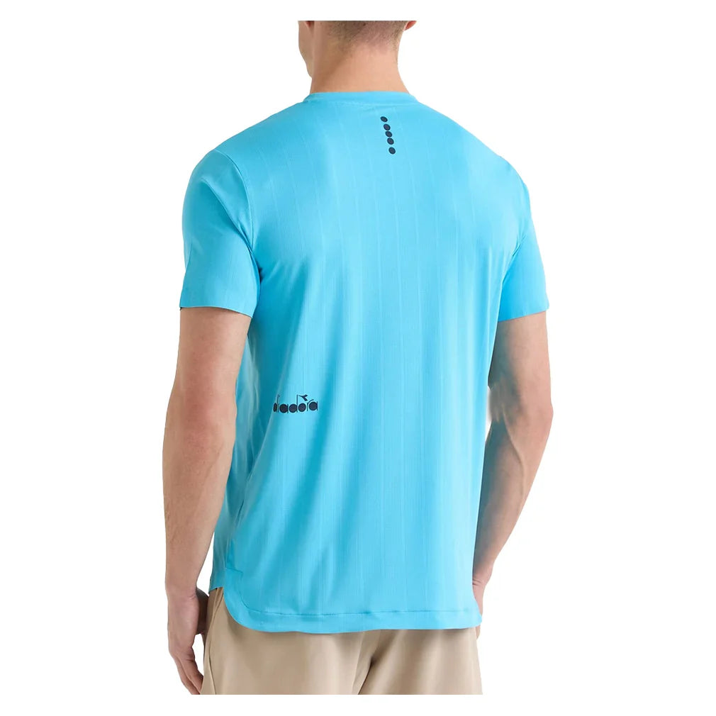 Men`s Icon Short Sleeve Tennis Top Apparel Diadora