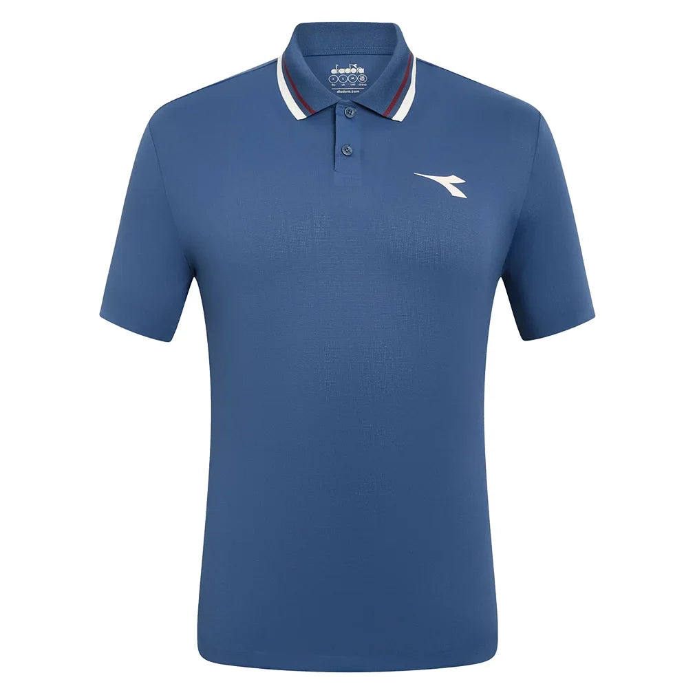 Men`s Short Sleeve Icon Tennis Polo Apparel Diadora