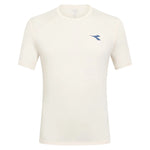 Men`s Short Sleeve Tennis Top Whisper White Apparel Diadora