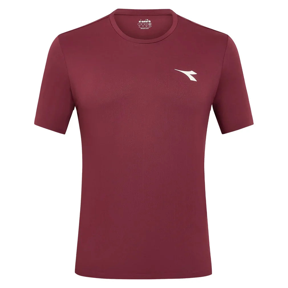 Men`s Short Sleeve Icon Tennis Top Apparel Diadora