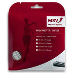 MSV Hepta Twist 125 White Tennis String Strings Mauve Sports