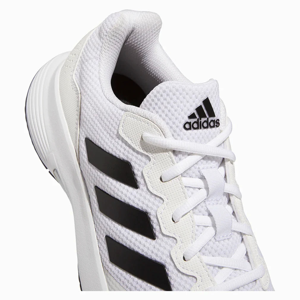 Men`s GameCourt 2 Tennis Shoes Footwear White and Core Black Footwear Adidas