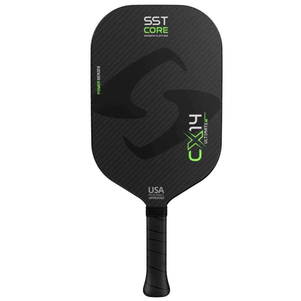 CX14E Power Elongated 3 15/16` 8.5 oz Pickleball Paddle Green Racquets Gearbox