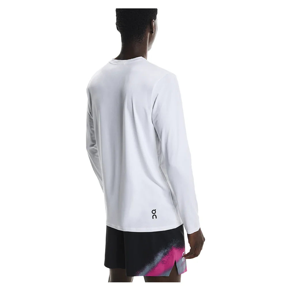 Men`s Court Long Sleeve Tennis Top White Apparel On