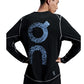 Men`s Training Long Graphic Top Black Apparel On