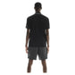 Men`s Courtside Tennis Polo Black Apparel On