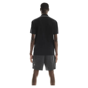 Men`s Courtside Tennis Polo Black Apparel On