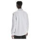 Men`s Courtside Long Sleeve Tennis Polo White Apparel On