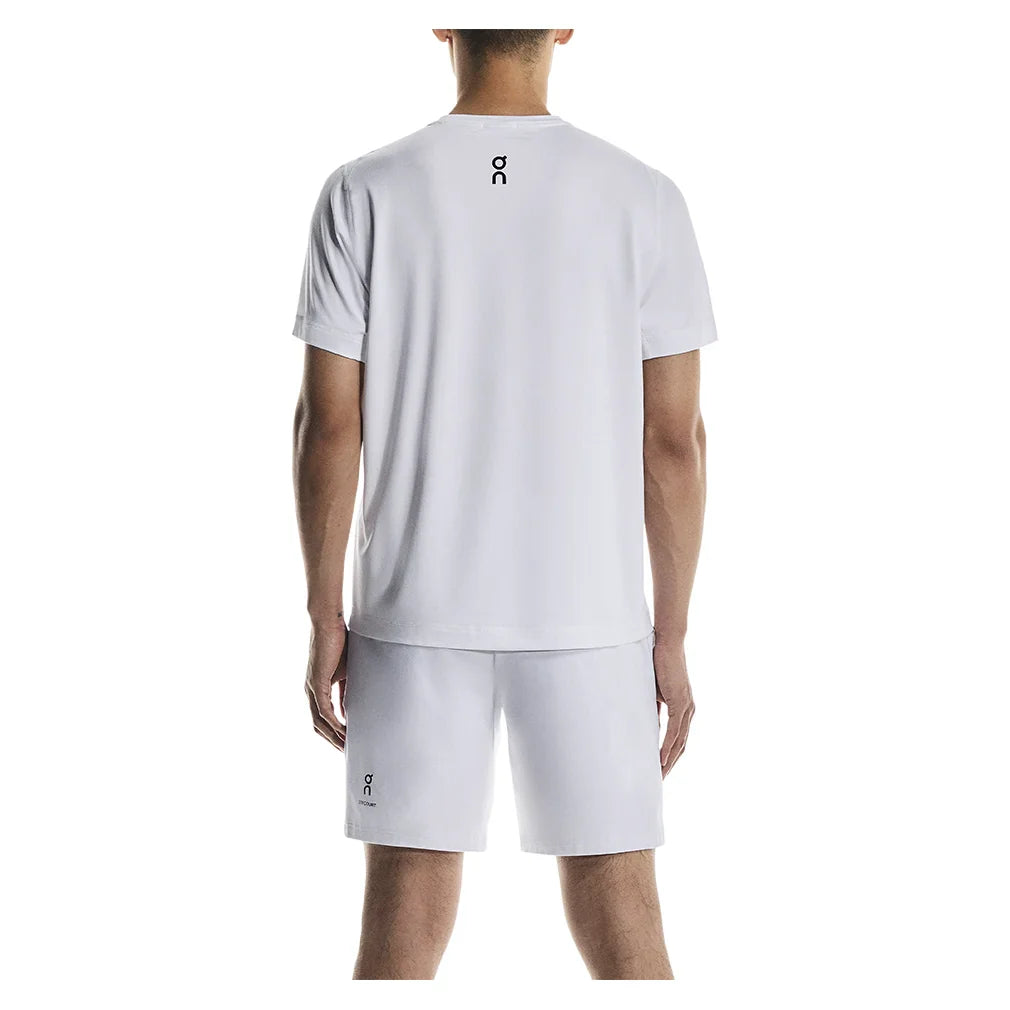 Men`s Courtside Tennis Top White Apparel On