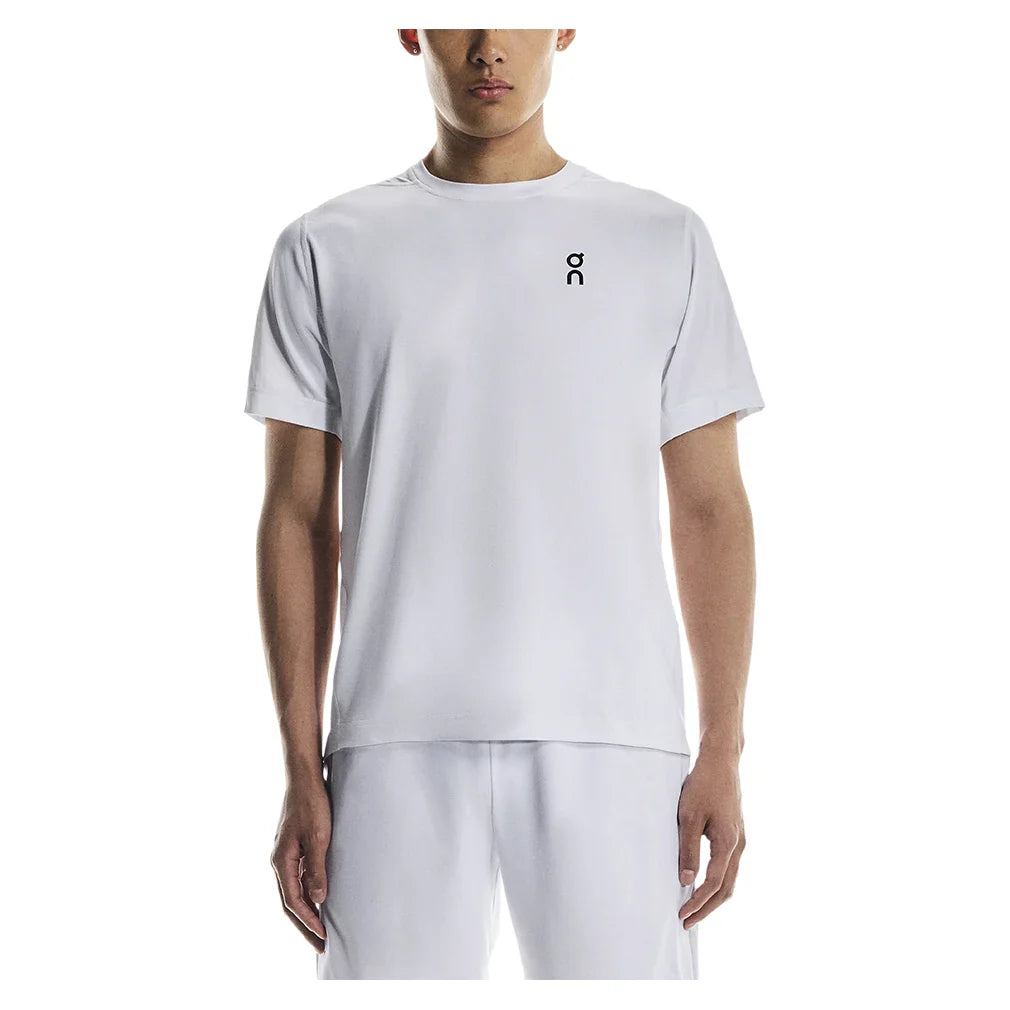 Men`s Courtside Tennis Top White Apparel On