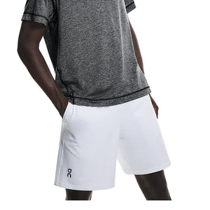 Men`s Courtside Tennis Shorts White Apparel On