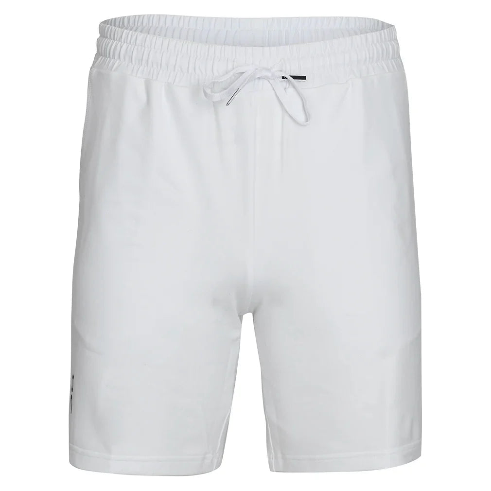 Men`s Courtside Tennis Shorts White Apparel On