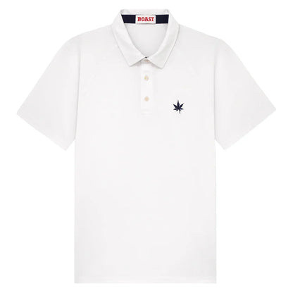 Men's Performance Raglan Tennis Polo White Apparel Boast