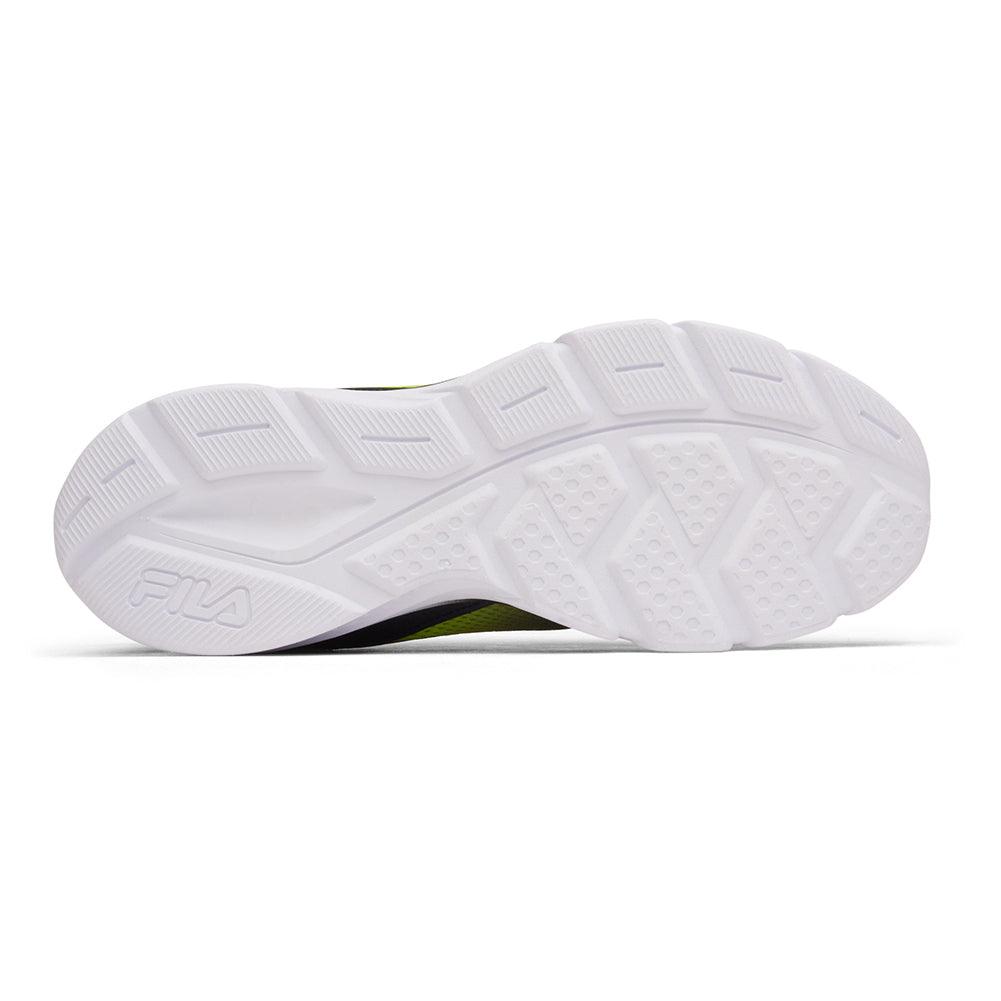Men`s Fire Ace Tennis Shoes Black and Shadow Lime Footwear Fila
