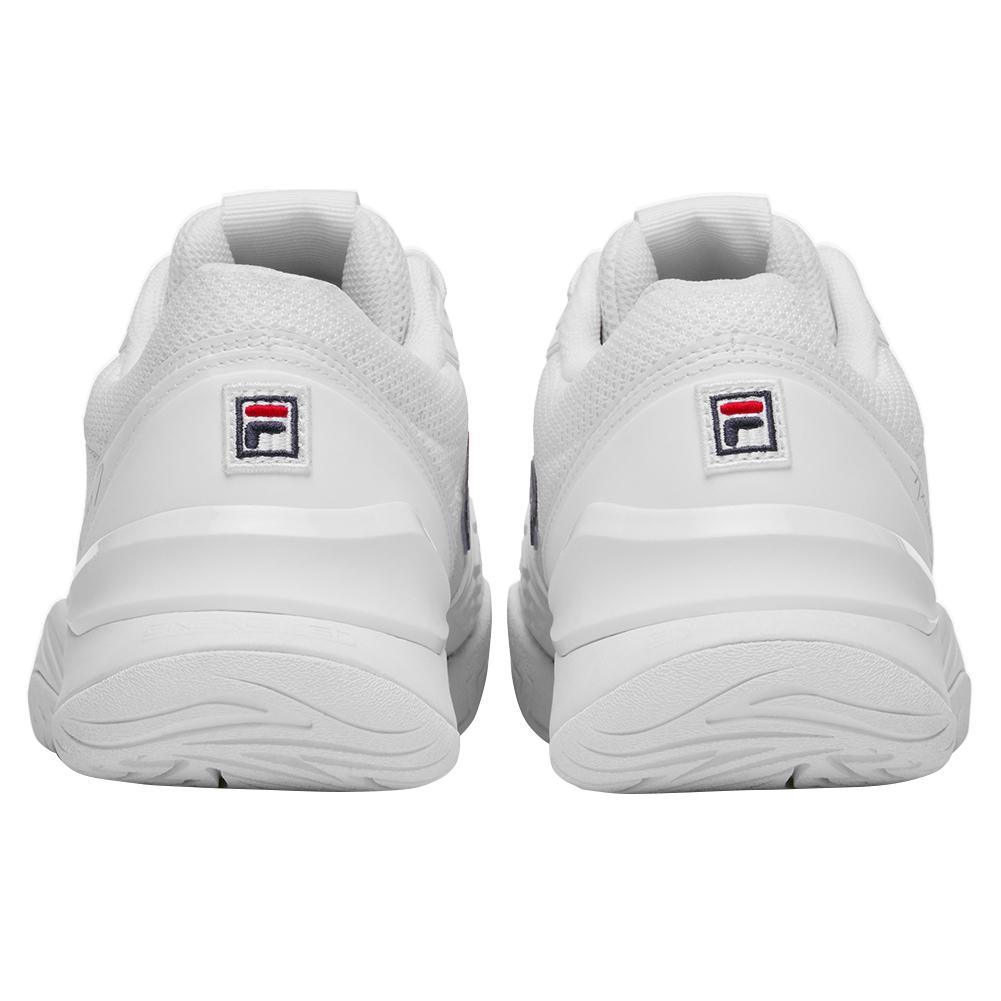 Men's Axilus 3 Tennis Shoes White and Navy Footwear Fila