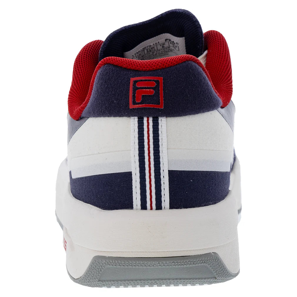 Men`s FX-25 Tennis Shoes White and Navy Footwear Fila