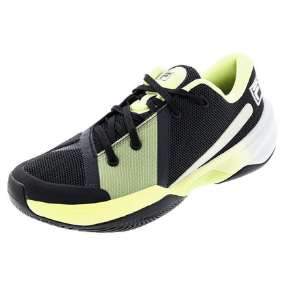 Men`s Fire Ace Tennis Shoes Black and Shadow Lime Footwear Fila