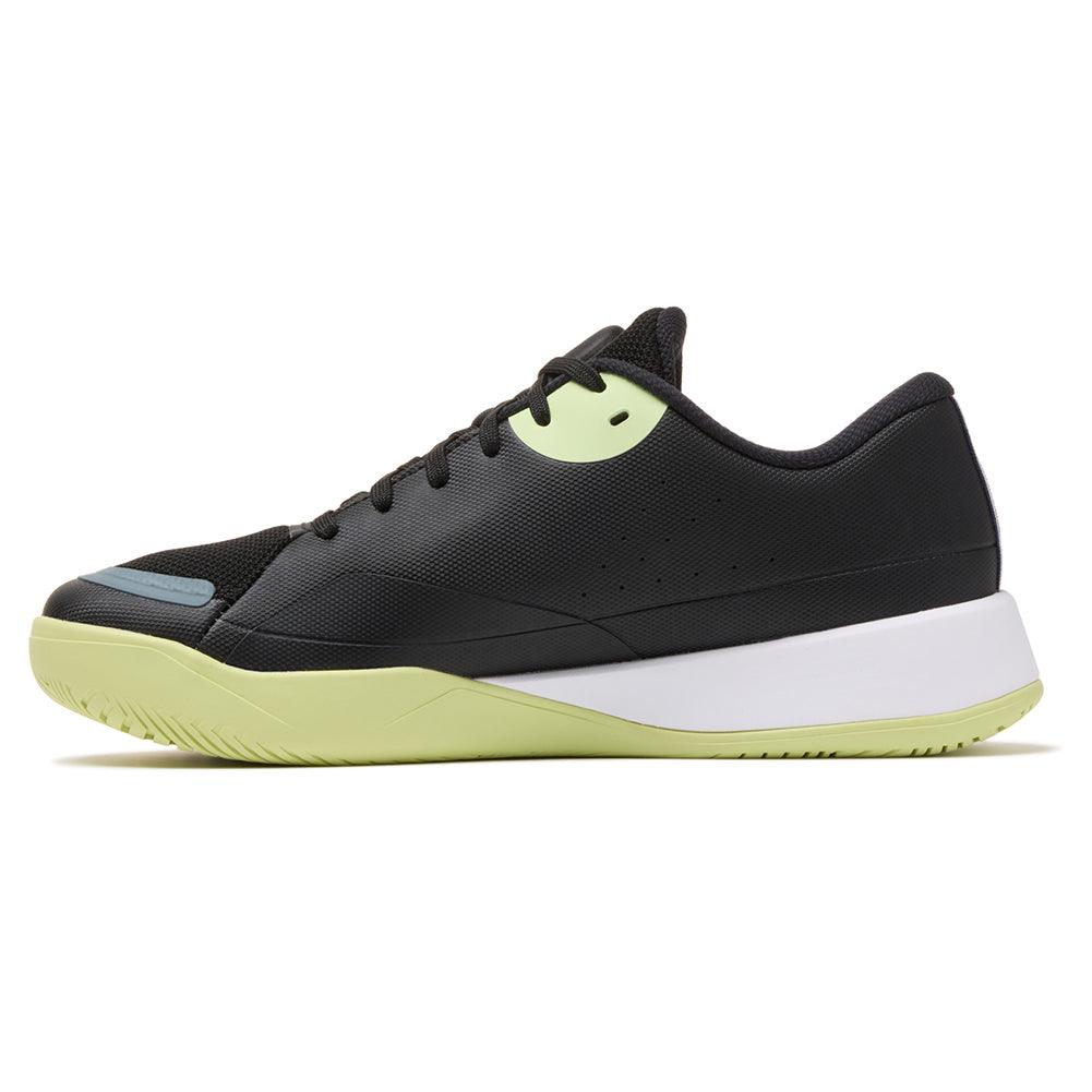 Men`s Quick Ace Tennis Shoes Black and Shadow Lime Footwear Fila