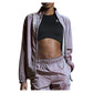 Women`s Courtside Tennis Jacket Pink Apparel On