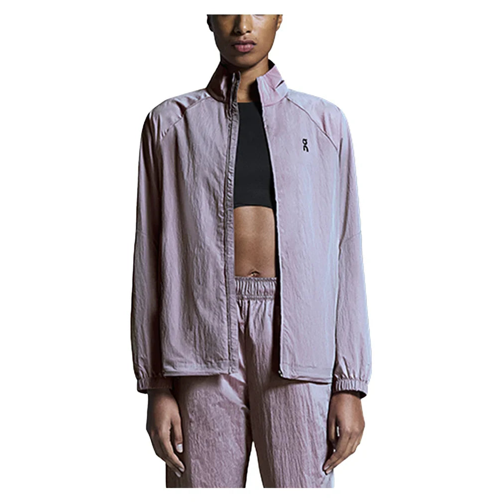 Women`s Courtside Tennis Jacket Pink Apparel On