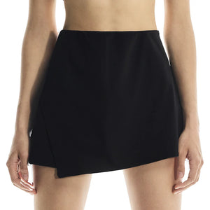 Women`s Court Side Pleat Tennis Skort Black Apparel On