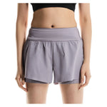 Women`s Court Tennis Shorts Lilac Apparel On