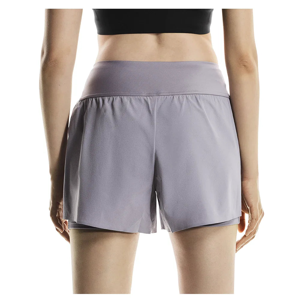 Women`s Court Tennis Shorts Lilac Apparel On