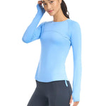 Women`s Drawstring Long Sleeve Tennis Crew Apparel BloqUV