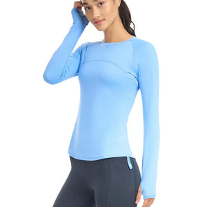 Women`s Drawstring Long Sleeve Tennis Crew Apparel BloqUV