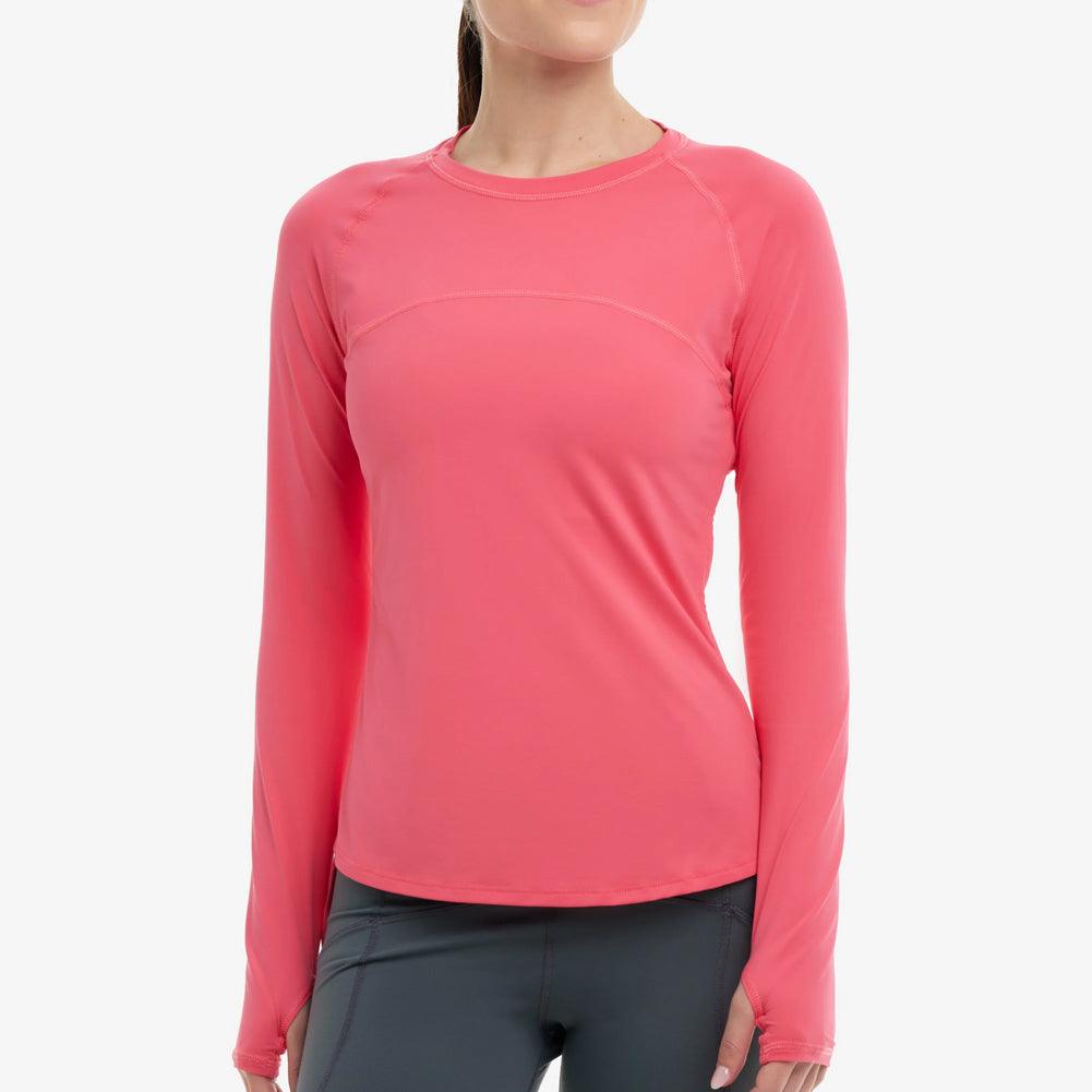 Women`s Drawstring Long Sleeve Tennis Crew Apparel BloqUV