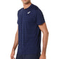 Men`s Court Stripe Short Sleeve Tennis Top Apparel Asics