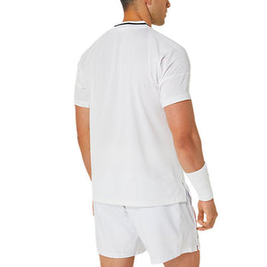 Men`s Match Actibreeze Short Sleeve Tennis Top Brilliant White Apparel Asics