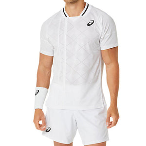 Men`s Match Actibreeze Short Sleeve Tennis Top Brilliant White Apparel Asics