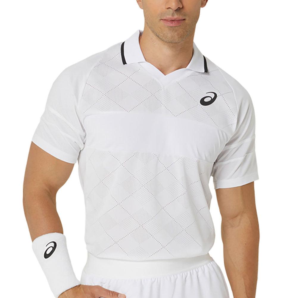 Men`s Match Actibreeze Tennis Polo Brilliant White Apparel Asics