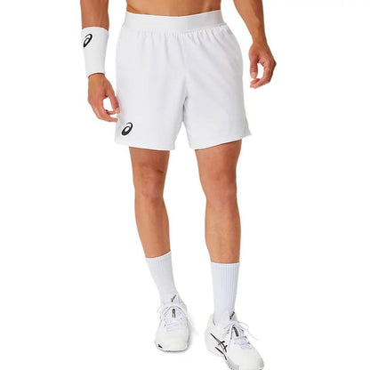Men's Match 7 Inch Tennis Short Brilliant White Apparel Asics