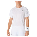 Men`s Match ACTIBREEZE Short Sleeve Tennis Top Brilliant White Apparel Asics