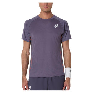 Men`s Match ACTIBREEZE Short Sleeve Tennis Top Greyish Purple Apparel Asics