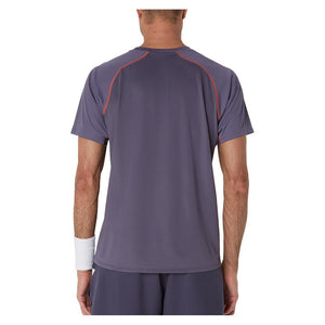 Men`s Match ACTIBREEZE Short Sleeve Tennis Top Greyish Purple Apparel Asics