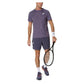 Men`s Match ACTIBREEZE Short Sleeve Tennis Top Greyish Purple Apparel Asics