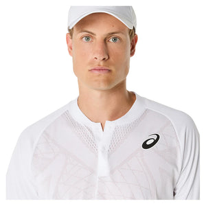Men`s Match Actibreeze Tennis Polo Brilliant White Apparel Asics