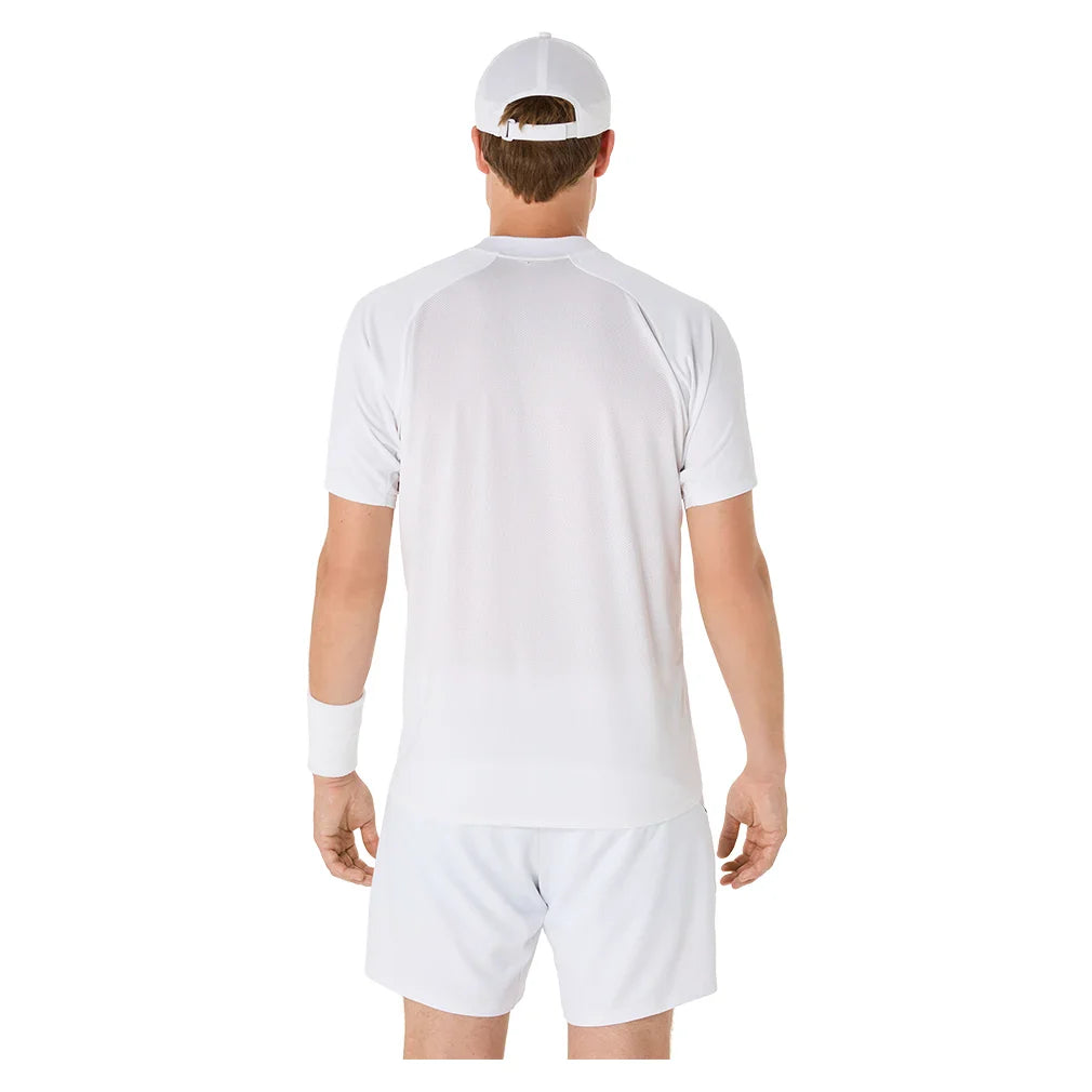 Men`s Match Actibreeze Tennis Polo Brilliant White Apparel Asics