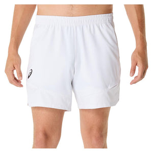 Men`s Match 7 Inch Tennis Short Brilliant White Apparel Asics