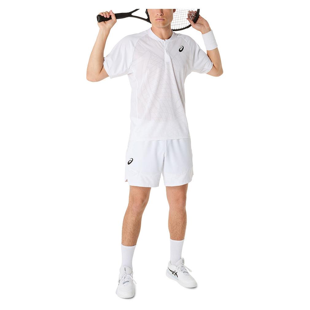 Men`s Match 7 Inch Tennis Short Brilliant White Apparel Asics