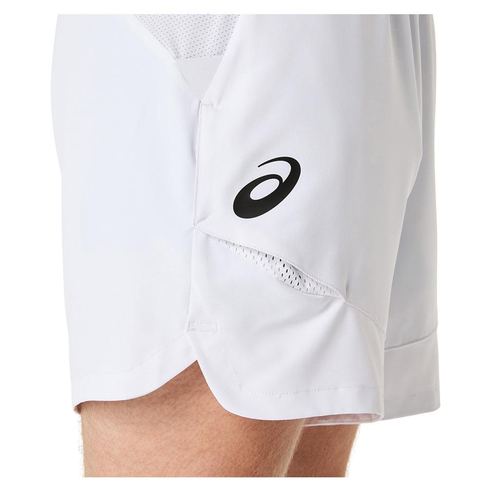 Men`s Match 7 Inch Tennis Short Brilliant White Apparel Asics
