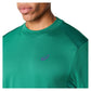 Men`s Court Short Sleeve Tennis Top Jasper Green Apparel Asics