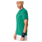 Men`s Court Short Sleeve Tennis Top Jasper Green Apparel Asics