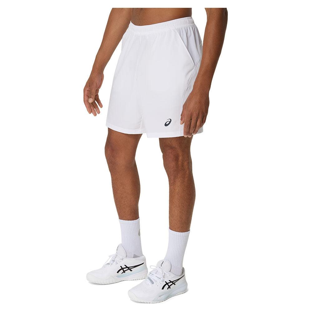 Men`s Court 9 Inch Tennis Short Brilliant White Apparel Asics